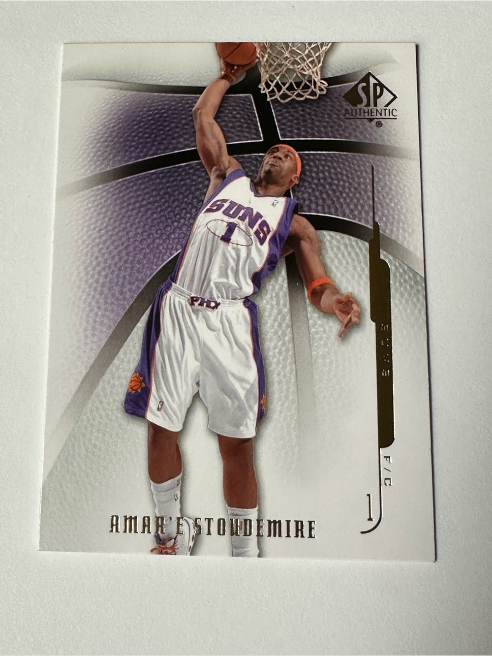 Amare Stoudemire Phoenix Suns Trading Card - Purple/White